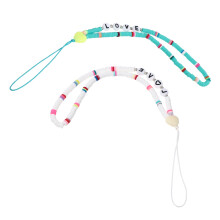 2Stk Clay Lanyard Grün Acryl Handy Armband