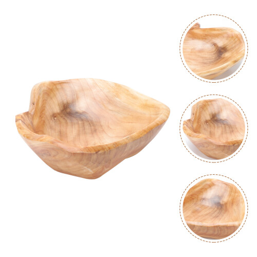Vassoio Frutta E Snack Intagliata Legno Per Casa 2
