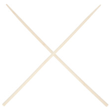 10Pairs Long Light Yellow Wood for Cooking and Bbq