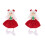 2 Stuks Elf Angel Hanger Kerstversiering 4