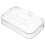 1Pc Translucent Soap Case With Drain Tray For Bathroom Kitchen 11