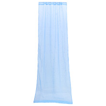 Blue Sheer Curtains Star Pattern Window Tulle Voile Panels