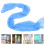Blue Sheer Curtains Star Pattern Window Tulle Voile Panels 11