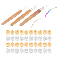 1 Set Perücke Häkeln Stricknadel Haarstrick Häkelnadeln
