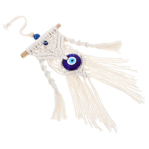 2Stk Macrame Wanddekoration Handgewebter Wandteppich 2