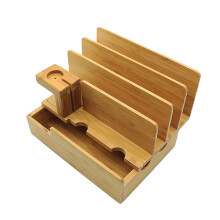 Bambus Holz Desktop Halter Ladestation In Für