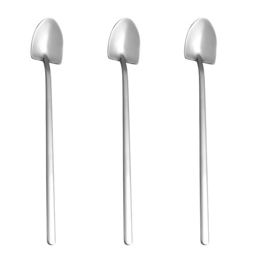 3Stk Eisschlecklöffel Langstiel Cocktailspoon 2