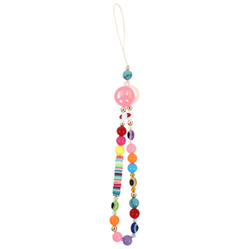 1Pc Creative Bead Phone Lanyard Candy Color Hanging Strap 1