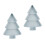 2Stück Weihnachtsbaumform Obstplatten Kunststoff Multifunktion 1
