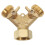 Solid Messing 2 Gartenschlauch Verteiler Mit Absperrventilen 11