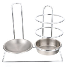1Stück Suppenlöffelablage Hot-Pot Löffelhalter Silber