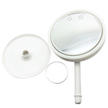 1St Faltbarer Schminkspiegel Mit LED-Lampe Und 180 Drehbarem Licht