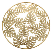 Golden Leaf Design Runde Wandhängelampe Aus Für Außenbereich