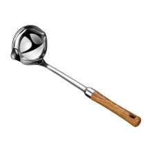 1Stück Hot Pot Löffel Ölfilter Holzfarben