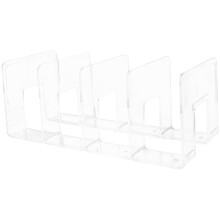 Transparenter Buchdisplay-Desktophalter Heim- und Bürosortierer