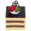 Simulation Etikett Quadratisch Cremefarben Obsttorte Künstlich 9
