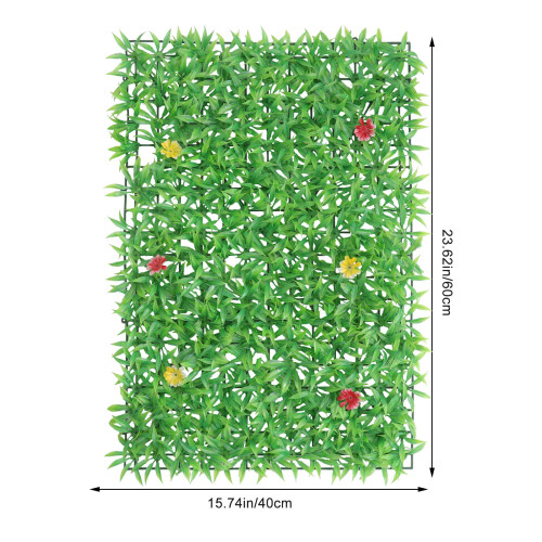 Simulated Green Wall Rectangular Greenery 1pack 23.6x15.7in 1