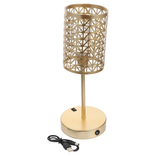 Tischleuchte Usb Betttisch Leuchte Golden 1