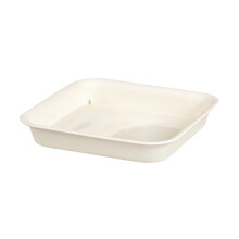 2pcs square plastic plant tray leakproof base for home beige