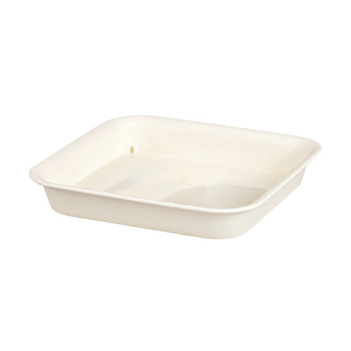 2pcs square plastic plant tray leakproof base for home beige