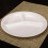 1St Kunststoff Snackplatte Imitat Geteiltes Tablett 10