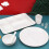 1St Kunststoff Snackplatte Imitat Geteiltes Tablett 11