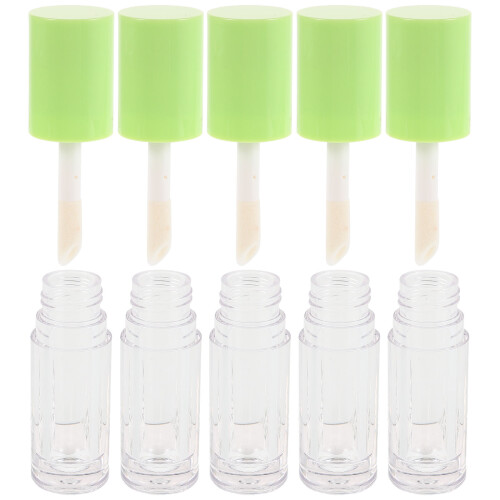 5Stk Leere Lipgloss 6Ml Mit Großem Aus Kunststoff