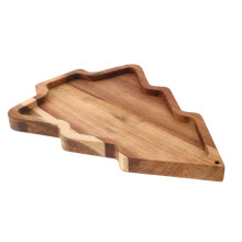 Weihnachtsbaumförmiges Holz Servierbrett Für Snacks, Dessert,