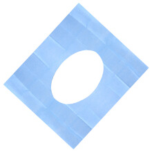 50St Blaue Einweg Toilettenmatte Verstärkt Hygienisch