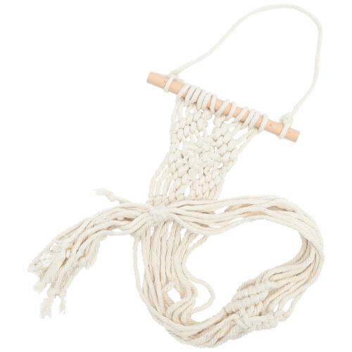Set Macrame Hut Hänger Wandteppich Doppelschichtig 2