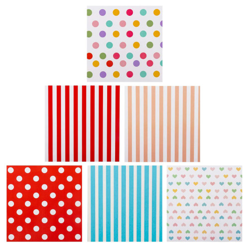 6 Bögen Geschenkpapier Chic Diy Wrapper Geschenkverpackung