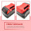 10St Durable Battery Holder Batterieständer Rot 9
