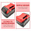 10St Durable Battery Holder Batterieständer Rot 11