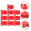 10St Durable Battery Holder Batterieständer Rot 4