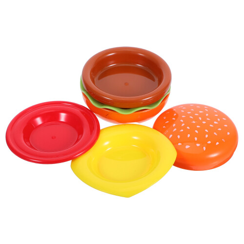 1 Set Hamburgerform Mit Dip Schälchen Für Partys Snacks Desserts