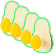 4Stk Klebe Wandhaken Avocado Kleiderhaken Für Küche Badezimmer