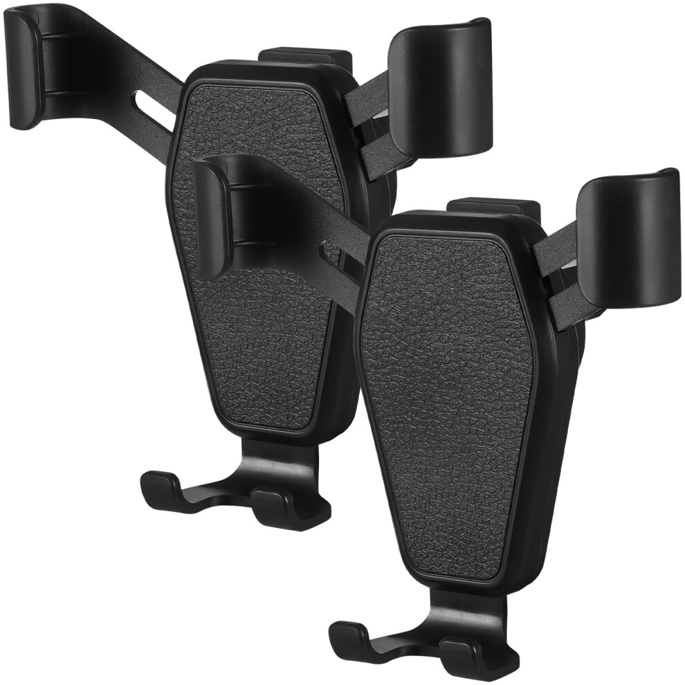 2Pcs Car Phone Holder Abs Stable Universal Clip For Cars Black 331429190981
