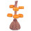 1 Set Snack Bowl Rack Synthetic Resin Candy Stand Split 7