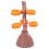 1 Set Snack Bowl Rack Synthetic Resin Candy Stand Split 5