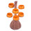 1 Set Snack Bowl Rack Synthetic Resin Candy Stand Split 9
