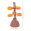 1 Set Snack Bowl Rack Synthetic Resin Candy Stand Split 2