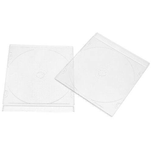 2pcs Acrylic Dvd Storage Boxes Empty Protective Case