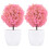 4 Künstliche Topiary , Simulierter Bonsai, Wohnaccessoire 2