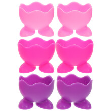 6Pcs Soft Silicone Boiled Egg Holder Reusable Kitchen Tool