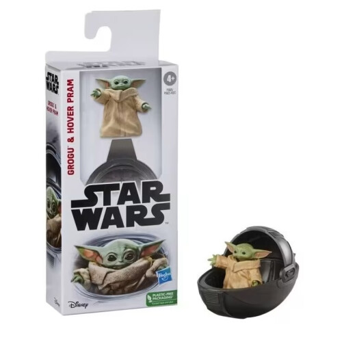 Hasbro Hasbro Star Wars Grogu And Hover Pram 6" Figure 2