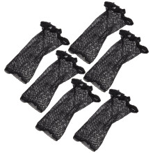 8St Zwarte Elastische Pruik Caps Nylon Haarnetten Voor Haar