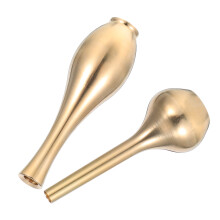 2Pcs Mini Brass Flower Vase with Incense Holder for Dollhouse Decor