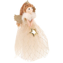 2Stk Figur Gold, Festliche Weihnachtsdeko Für & Regal