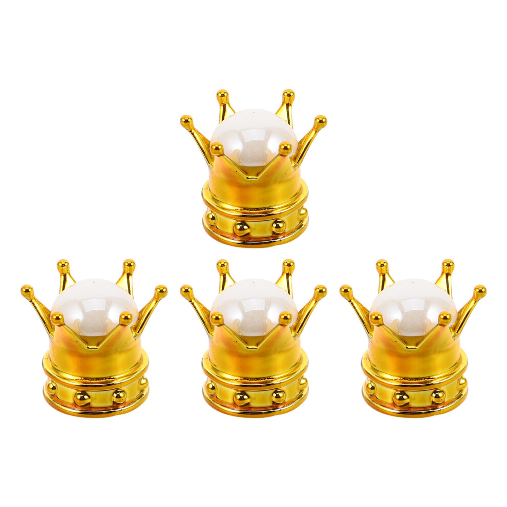 20 Pcs Universal Tiara Shaped Tire Valve Stem Caps 061145535406