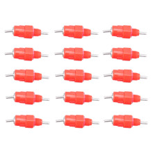 15set Poultry Water Feeder Plastic Red For Pullets And Geese